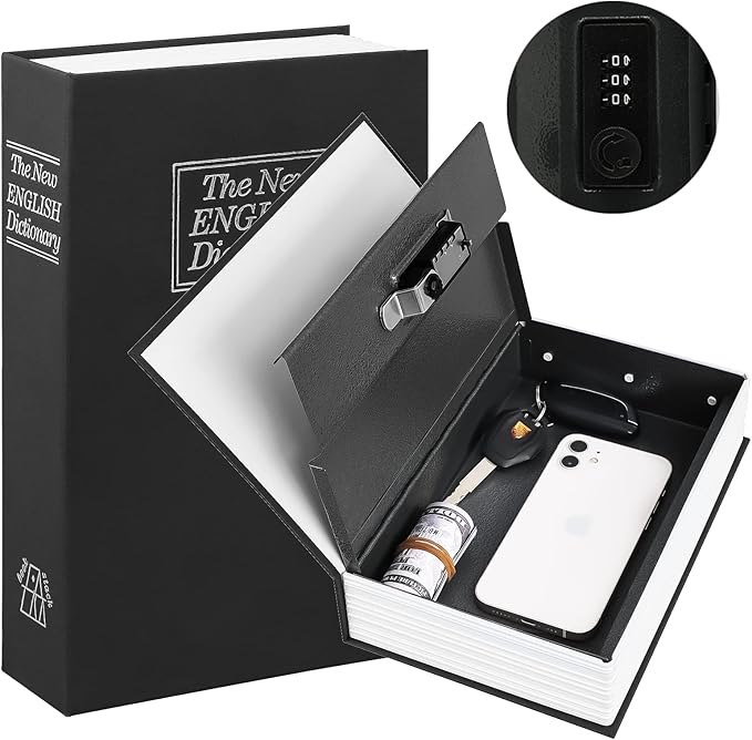 Hidden Book Safe With Digital Lock