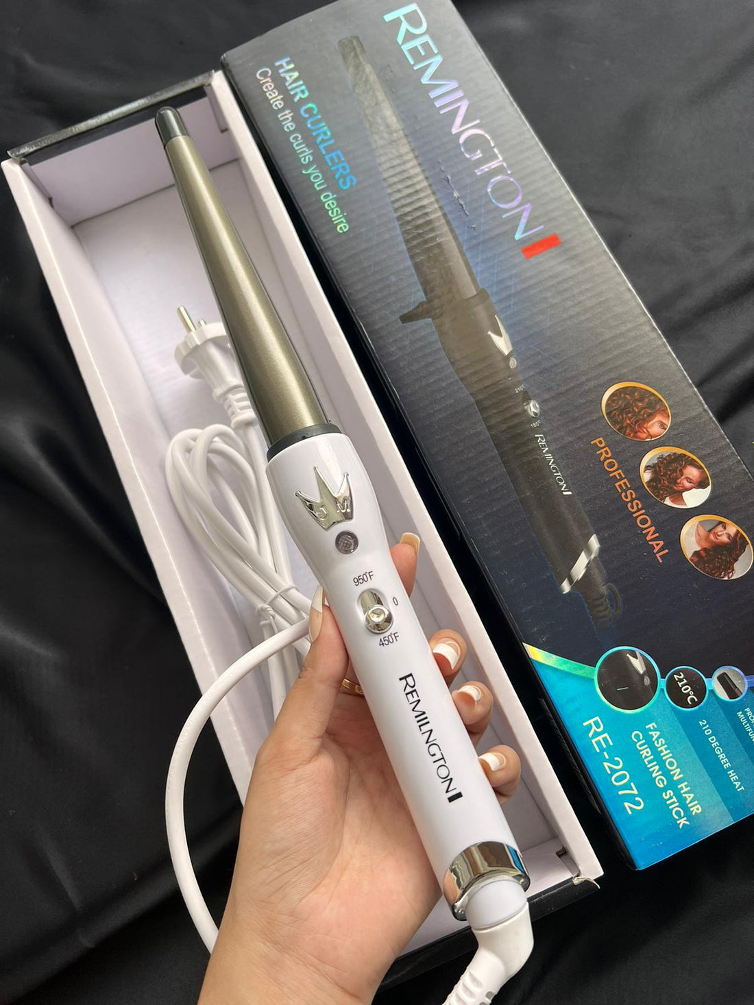 Remington Keratin Infused Tapered Curling Wand For Natural Curls