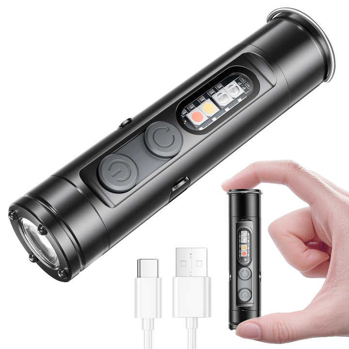 4 in 1 Smart KeyChain- Lighter, Currency Checker, Torch, Flasher