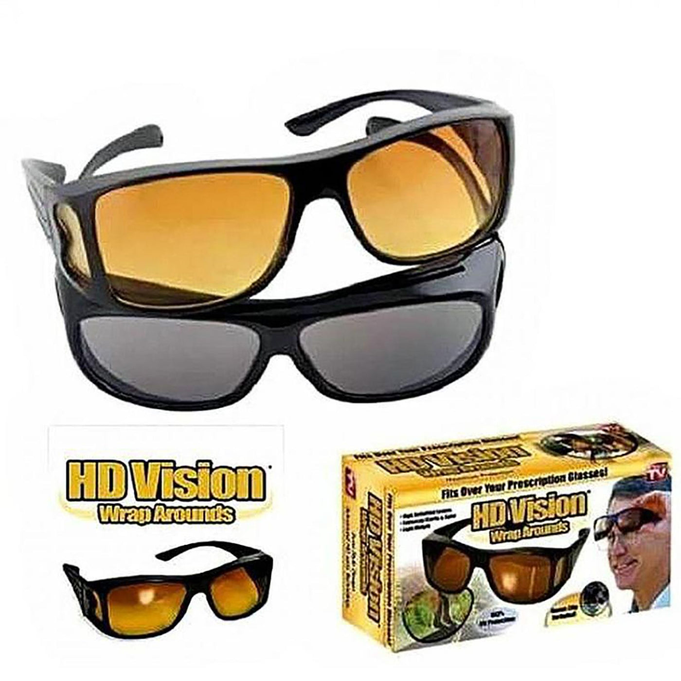 HD Vision Glare Visor Glasses