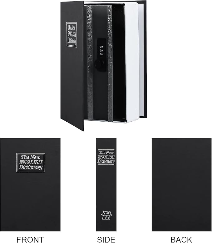 Hidden Book Safe With Digital Lock