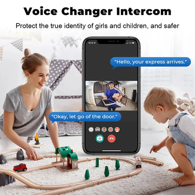 Wifi Door Bell with Camera and Two Way Audio Supported