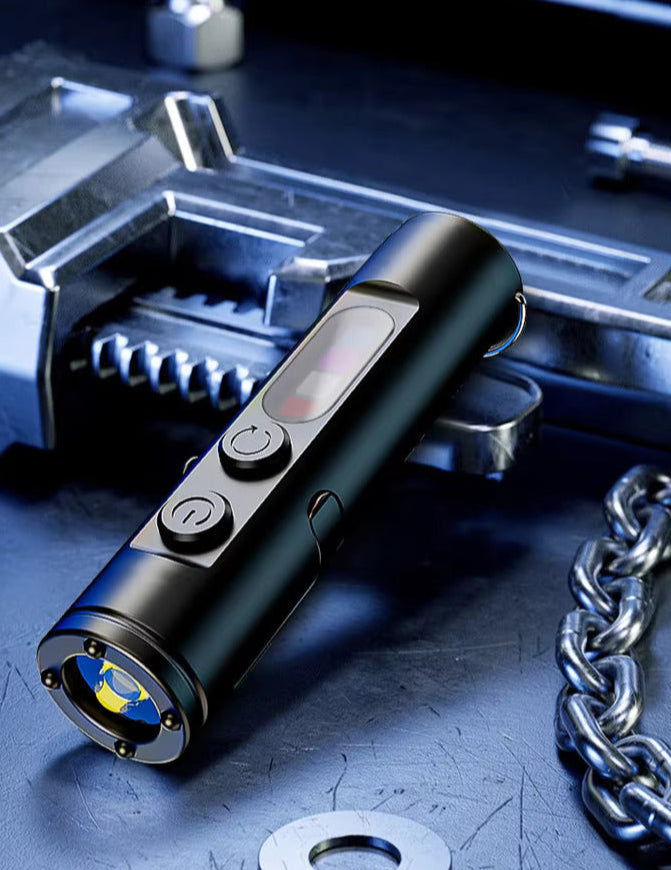 4 in 1 Smart KeyChain- Lighter, Currency Checker, Torch, Flasher